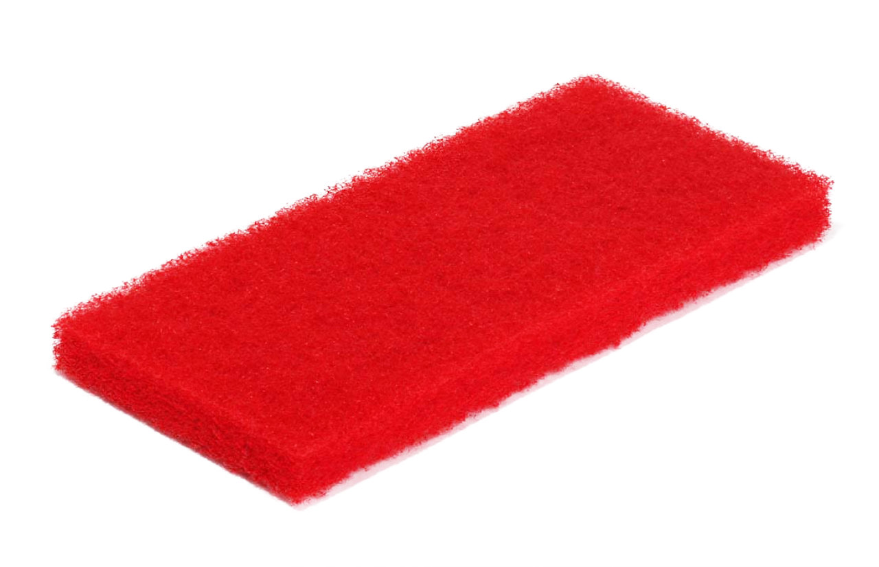 Rotes Super-Reinigungspad groß